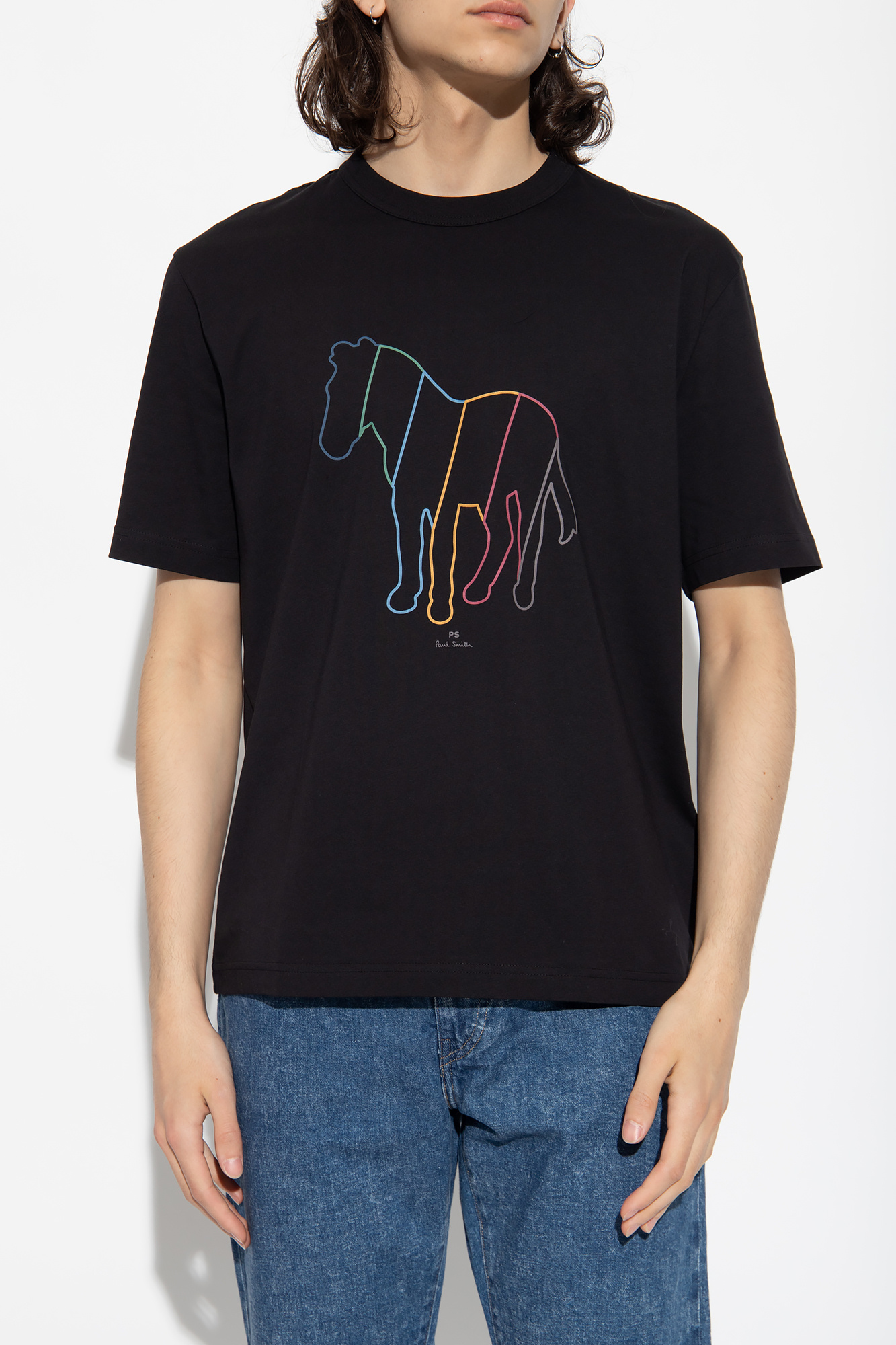 shirt PS Paul Smith - Black Printed T - Y-3 logo-print track